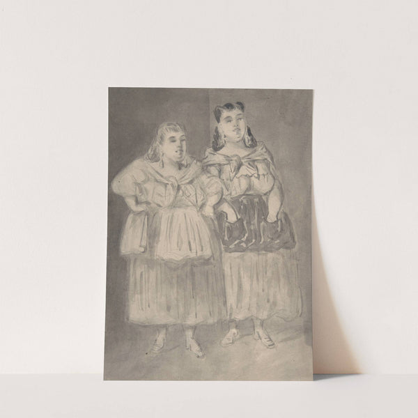 Two Fat Peasant Women by Constantin Guys