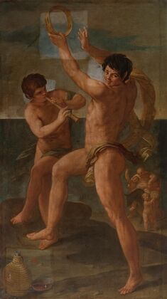 Two fauns In A Bacchic Dance