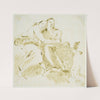 Two Female Figures and Two Putti on Clouds (ca. 1740 – 1750) by Giovanni Battista Tiepolo
