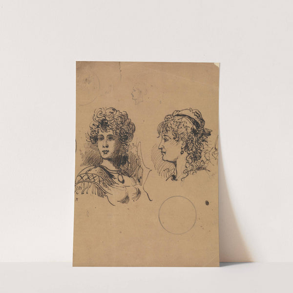 Two Female Heads by George Augustus Sala
