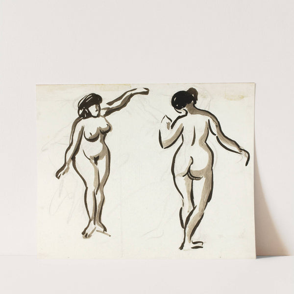 Two Female Nudes by Carl Newman
