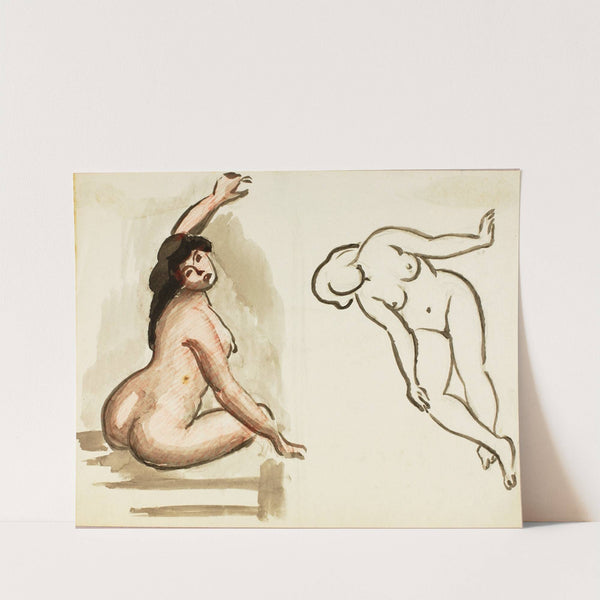 Two Female Nudes by Carl Newman