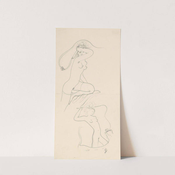 Two Female Nudes by Mikuláš Galanda