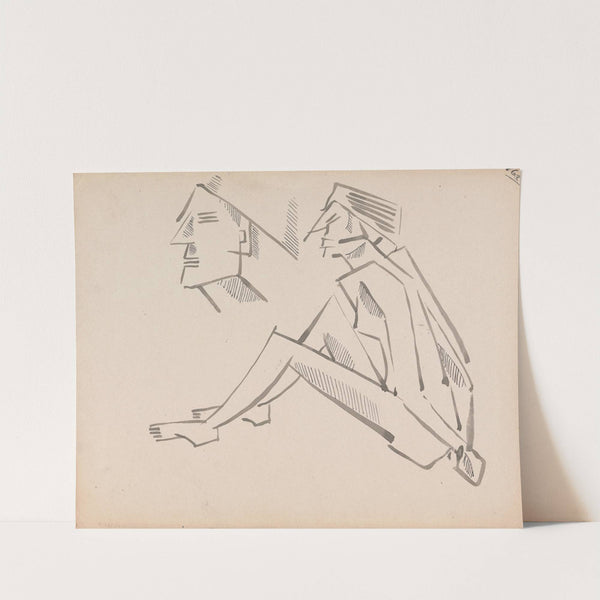 Two Figure Studies by Henri Gaudier-Brzeska