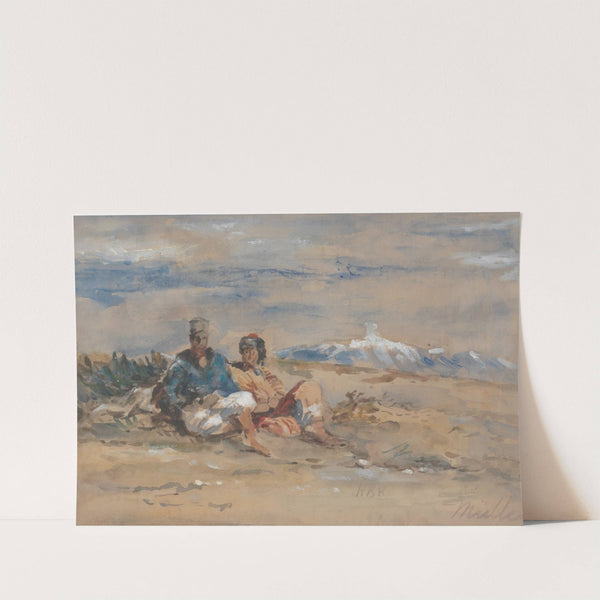 Two Figures by Hercules Brabazon Brabazon