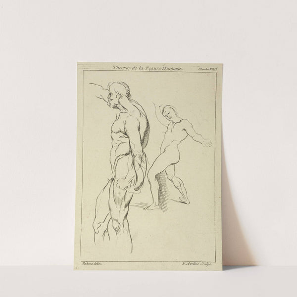 Two figures extending right arms by Peter Paul Rubens