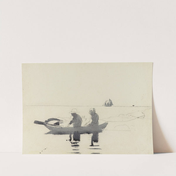 Two Figures in a Rowboat by Winslow Homer
