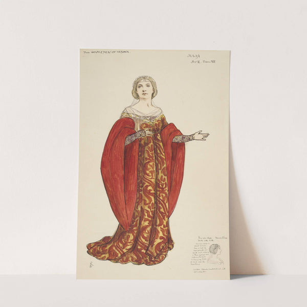 Two gentlemen of Verona; Julia Act II, Scene VII (1895) by Walford Graham Robertson