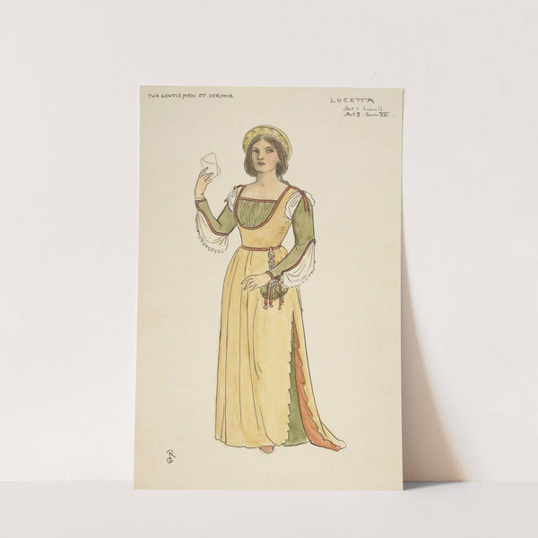 Two gentlemen of Verona; Lucetta Act I, Scene II (1895) by Walford Graham Robertson