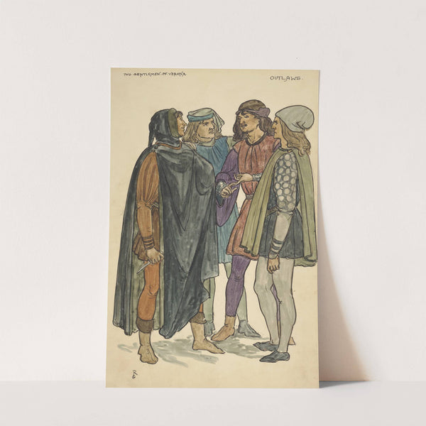 Two gentlemen of Verona; Outlaws (1895) by Walford Graham Robertson