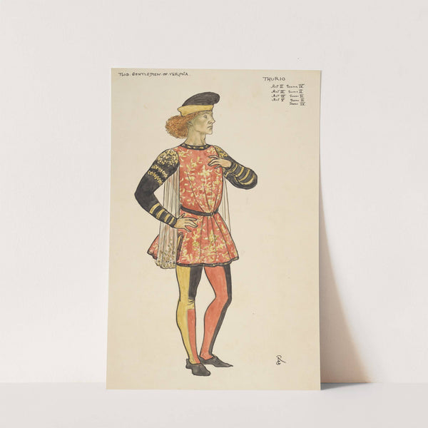 Two gentlemen of Verona; Thurio Act II, Scene IV (1895) by Walford Graham Robertson