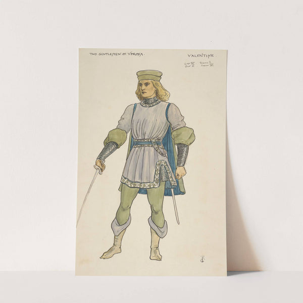 Two gentlemen of Verona; Valentine Act IV, Scene I (1895) by Walford Graham Robertson