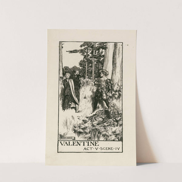 Two gentlemen of Verona; Valentine Act V Scene IV (1900) by Byam Shaw