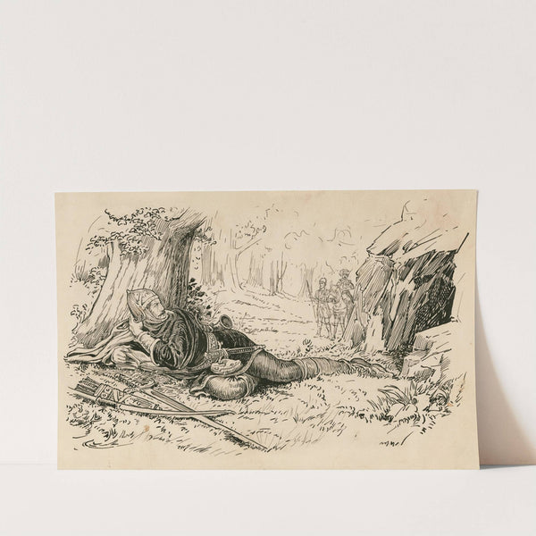 Two gentlemen of Verona, Valentine as Captain of the robbers. (1917-1918) by Louis Rhead