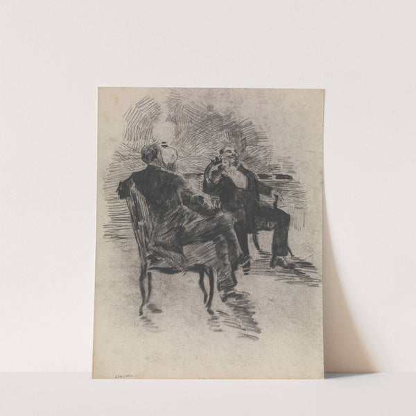 Two Gentlemen Smoking by James Ensor