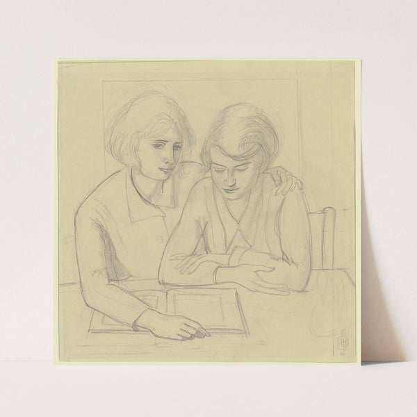 Two girls (1926) by Hermann Lismann