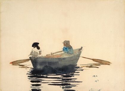 Two Girls in a Rowboat