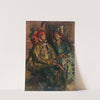 Two Girls In Peasant Costumes by Konstantin Alexeevich Korovin