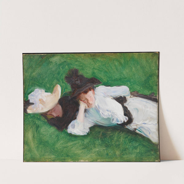 Two Girls on a Lawn by John Singer Sargent