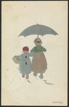 Two girls with umbrella