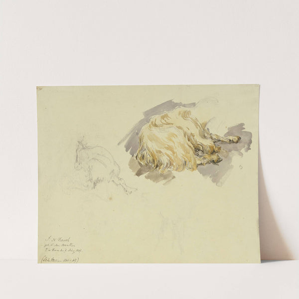 Two goats by Johann Nepomuk Rauch