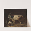 Two Goats (1852) by Adolph Tidemand