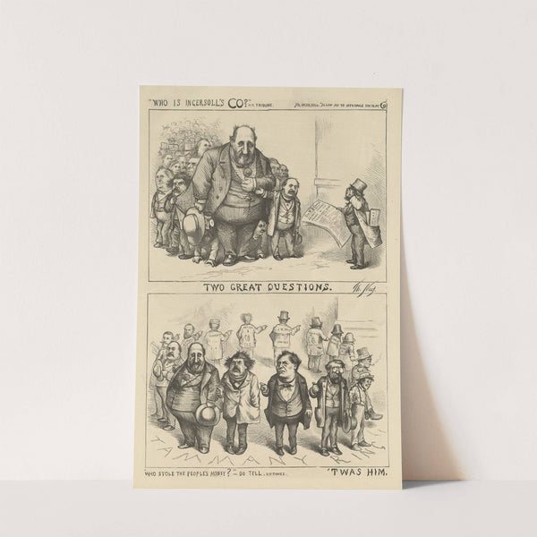 Two great questions (1871) by Thomas Nast