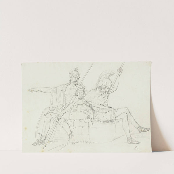 Two Greek heroes by Friedrich Mosbrugger