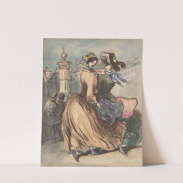 Two Grisettes by Constantin Guys