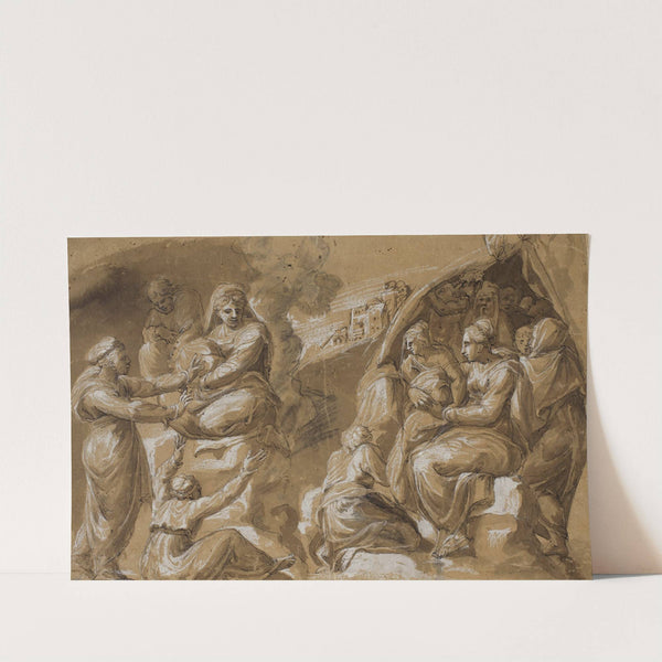 Two groups of women and men by Pirro Ligorio