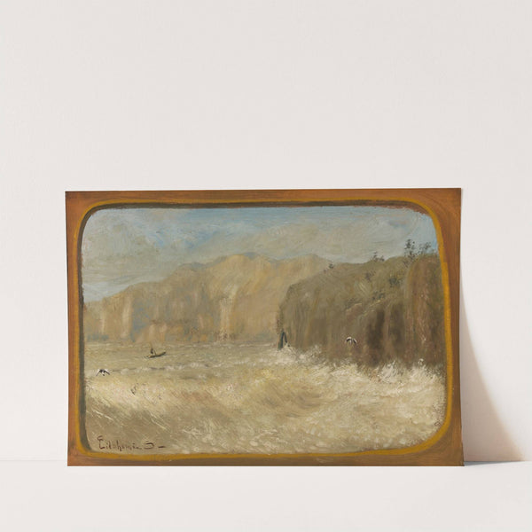 Two Gulls and Cliffs by Louis Michel Eilshemius