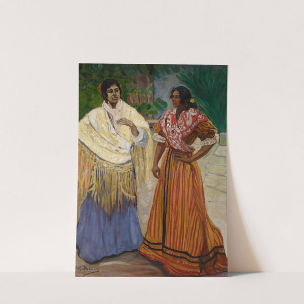 Two Gypsies by Francisco Iturrino
