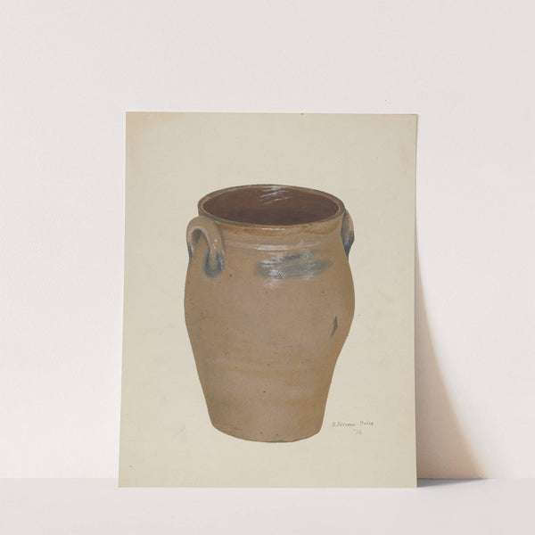 Two Handled Preserve Crock by Jerome Hoxie