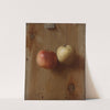 Two Hanging Apples by De Scott Evans