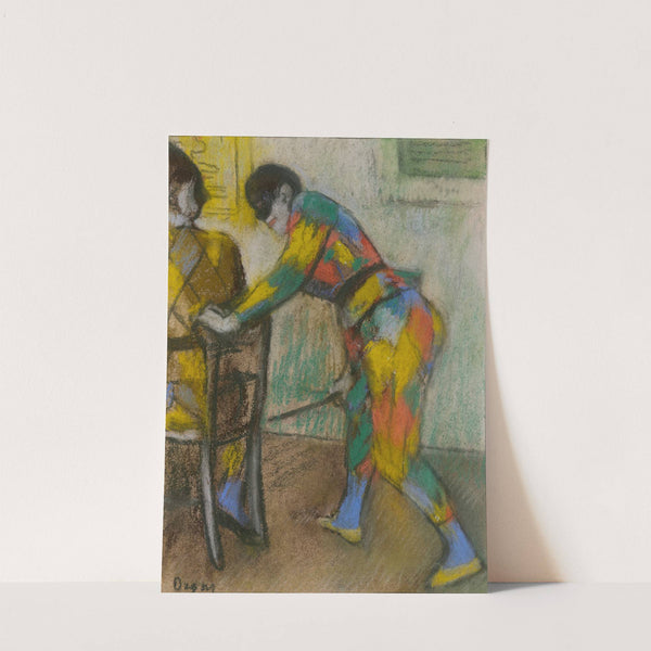 Two Harlequins (c.1885) by Edgar Degas