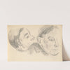 Two Heads (1890-1896) by Paul Cézanne