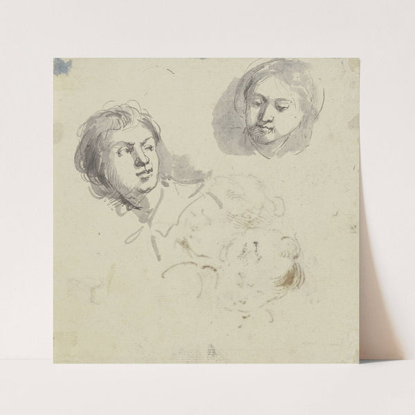 Two heads by Jacob de Wit