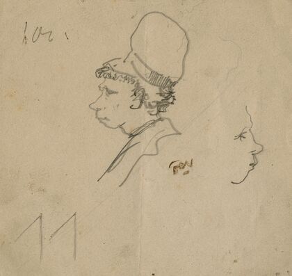 Two heads of boys