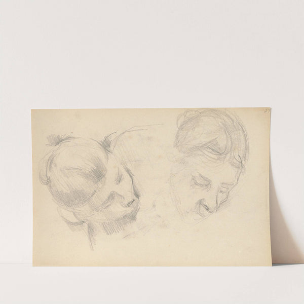 Two Heads of Women (1890-1894) by Paul Cézanne