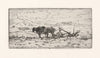 Two-horse plow in field (1846)