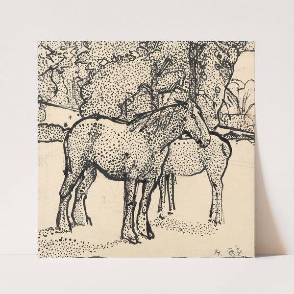 Two Horses by Harold Gilman