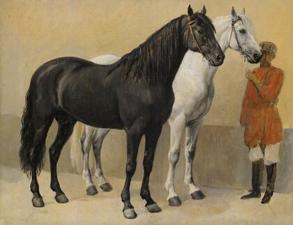 Two Horses Of Prince Anatole Demidoff (1813-1870)