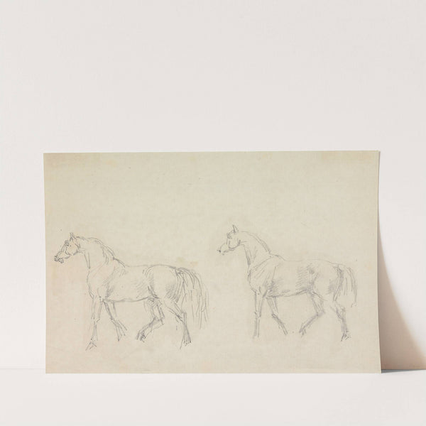 Two Horses Walking to Left by Sawrey Gilpin