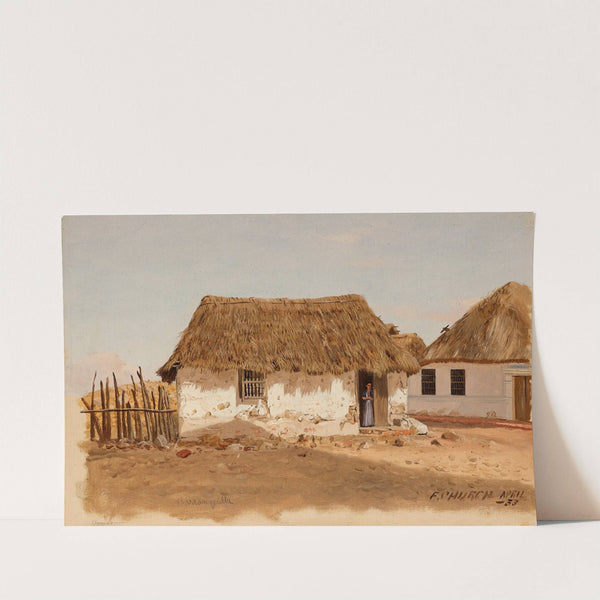 Two Houses in Barranquilla, Colombia (1853) by Frederic Edwin Church