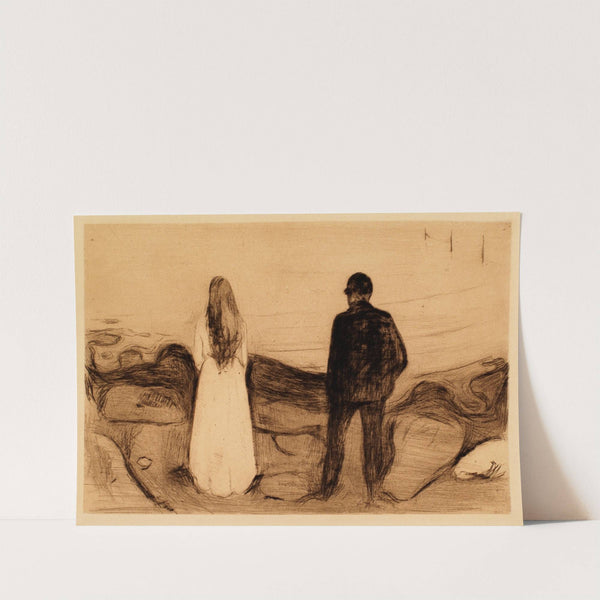 Two Human Beings. The Lonely Ones (1980) by Edvard Munch