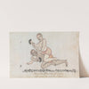 Two Jeyties Wrestling by Gangaram Chintaman Tambat