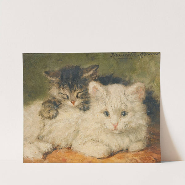 Two Kittens by Henriëtte Ronner-Knip