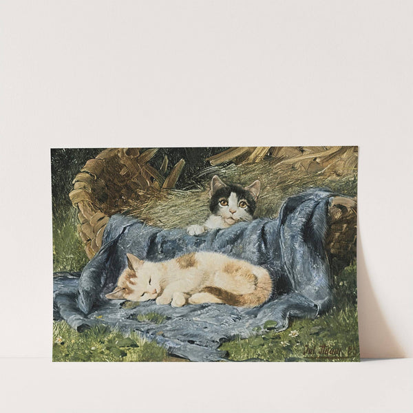 Two Kittens (1885) by Julius Adam the younger