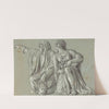 Two Kneeling Figures with Offerings by Roman 18th Century