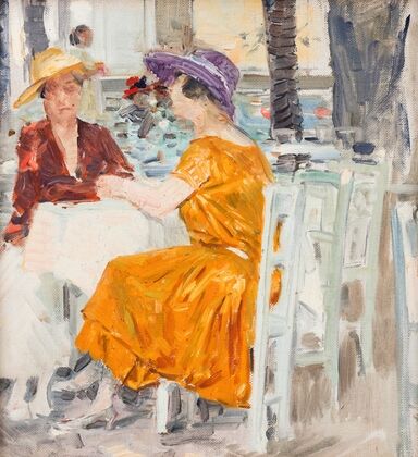 Two ladies in the Pratergasthaus (1928)